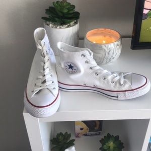 White Hightop Converse
